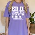 EdD Doctor Of Education In Progress EdD Graduation Women's Comfort Colors T-Shirt Violet