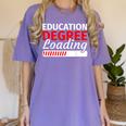 Education Major Shirts Teaching Degree Loading Graduation Women's Comfort Colors T-Shirt Violet