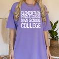 Elementary Graduation Elementary Middle School Graduation Women's Comfort Colors T-Shirt Violet