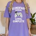 Elementary School Graduation Gamer Graduate Women's Comfort Colors T-Shirt Violet