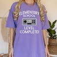 Elementary School Graduation Level Complete Gamer Women's Comfort Colors T-Shirt Violet