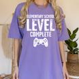 Elementary School Level Complete Gamer Graduate Graduation Women's Comfort Colors T-Shirt Violet