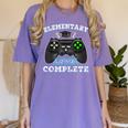 Elementary School Level Complete Gamer Graduation Women's Comfort Colors T-Shirt Violet