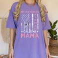 My Favorite Airman Calls Me Mama Airman Graduation Mom Women's Comfort Colors T-Shirt Violet