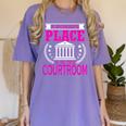 Female Lawyer Women Law Student Graduation Bar Exam Women's Comfort Colors T-Shirt Violet