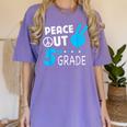 Fifth Grade Graduation Peace Out 5th Grade Boys Women's Comfort Colors T-Shirt Violet