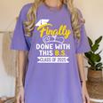 Finally Done With This BS Class Of 2025 College Graduation Premium Tri-Blend Women's Comfort Colors T-Shirt Violet