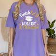 FinishEdD Doctor Of Education Graduation EdD Graduate Women's Comfort Colors T-Shirt Violet