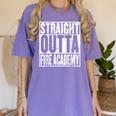 Fire Academy Graduation T Shirt Firefighter Class 2019 Women's Comfort Colors T-Shirt Violet