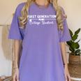 First Generation College Student Graduate Graduation Women's Comfort Colors T-Shirt Violet
