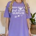 First Grade Graduation Mom Shirt Proud Mom First Grader Women's Comfort Colors T-Shirt Violet