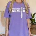Football Senior Night Football Senior 2025 Graduation 3 Women's Comfort Colors T-Shirt Violet
