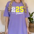 Football Senior Night Football Senior 2025 Graduation 55 Women's Comfort Colors T-Shirt Violet