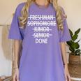 Freshman To Senior Class Of 2018 Senior Graduation T Shirt Women's Comfort Colors T-Shirt Violet