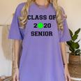 FUN CLASS OF 2020 SENIOR TENNIS GRADUATION GIFT SHIRT Women's Comfort Colors T-Shirt Violet