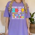 Future Class Of 2029 I Survived Passed 5th Grade Graduation Women's Comfort Colors T-Shirt Violet