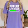 Future Engineer Loading Bar Cool Graduation Women's Comfort Colors T-Shirt Violet