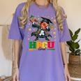 Future HBCU Grad Dabbing Kid Graduation For Boys Kids Women's Comfort Colors T-Shirt Violet
