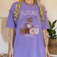 Future HBCU Grad Graduate Afro Boy College Graduation Women's Comfort Colors T-Shirt Violet