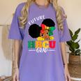 Future HBCU Grad History Girl Graduation HBCU Kids Women's Comfort Colors T-Shirt Violet