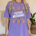 Future Mechanic Graduation School Kids Toddler Women Men Gag Women's Comfort Colors T-Shirt Violet