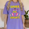 Gamer Girl Graduate Shirt Girls Kids Gamer Graduation Women's Comfort Colors T-Shirt Violet
