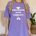 Gamer High School Graduation Shirt Grad Video Tee Women's Comfort Colors T-Shirt Violet