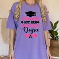 This Girl Got Her Masters Degree Graduation Mastered It 2024 Women's Comfort Colors T-Shirt Violet