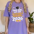 This Girl Got Her Masters Degree Graduation Mastered It 2026 Women's Comfort Colors T-Shirt Violet