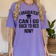 Can I Go Back To Bed Graduation 2021 Women's Comfort Colors T-Shirt Violet