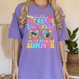 Goodbye 1st Grade Graduation To 2nd Grade But First Summer Women's Comfort Colors T-Shirt Violet