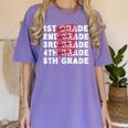 Goodbye 4th Grade Graduation Last Day School Hello 5th Grade Women's Comfort Colors T-Shirt Violet