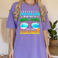 Goodbye 5th Grade Graduation To 6th Grade Hello Summer Kids Women's Comfort Colors T-Shirt Violet