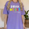 Goodbye Kindergarten Hello 1st Grade Kindergarten Graduation Women's Comfort Colors T-Shirt Violet