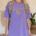 Grad T Shirt For Women Graduated AF Graduation GIft Women's Comfort Colors T-Shirt Violet