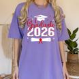 Graduate 2026 For Class Of 2026 Graduation Women's Comfort Colors T-Shirt Violet