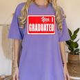 Graduate Class Of 2025 Senior Graduation End Of School Year Women's Comfort Colors T-Shirt Violet