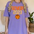 Graduate Senior Class 2023 Basketball Player Graduation Grad Women's Comfort Colors T-Shirt Violet