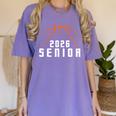 Graduate Senior Class Of 2026 Basketball Player Graduation Women's Comfort Colors T-Shirt Violet