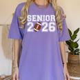 Graduate Senior Class Of 2026 Graduation American Football Women's Comfort Colors T-Shirt Violet