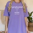 I Graduated College Graduation Senior Women's Comfort Colors T-Shirt Violet