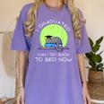 I Graduated Can I Go Back To Bed Now Cat Graduation For Men Women Girls Kids Women's Comfort Colors T-Shirt Violet