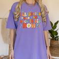 I Graduated Can I Go Back To Bed Now Graduation Groovy Women's Comfort Colors T-Shirt Violet