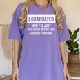 I Graduated I'm Just College High School Graduation 2026 Women's Comfort Colors T-Shirt Violet