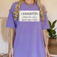 I Graduated Now I'm Like Smart & Stuff Tee Graduation Shirts Women's Comfort Colors T-Shirt Violet