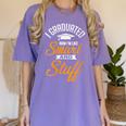 I Graduated Now I'm Smart Graduation Graduation Women's Comfort Colors T-Shirt Violet