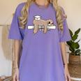 Graduation 2022 PhD Sloth Bachelor Master School Doctor Women's Comfort Colors T-Shirt Violet