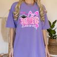 Graduation 2027 Senior 2027 Class Of 2027 Coquette Pink Girl Women's Comfort Colors T-Shirt Violet