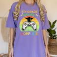 Graduation 5th Grade Level Complete Gamer Class 2021 Gaming Women's Comfort Colors T-Shirt Violet