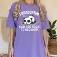 Graduation Animal Zoo Panda Bear I Graduated Panda Student Women's Comfort Colors T-Shirt Violet